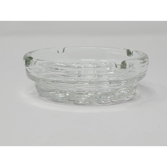 Libby Nob Hill Round Decorative Glass Ashtray - Picture 3 of 8